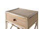 GINER Y COLOMER Table de Noche en Rotin Naturel - Buffet de Chevet avec Dimensions 50x40x60 cm, Meuble de Chambre sans Montage